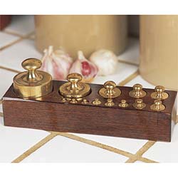 For anyone with an old fashioned set of scales, he