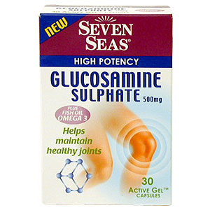 Seven Seas Glucosamine Sulphate 500mg High Potency Capsules - size: 30