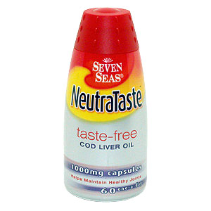 Seven Seas NeutraTaste Cod Liver Oil 1000mg Capsules - size: 60