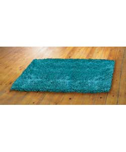 Unbranded Shaggy Acrylic Rug Dark Teal 170 x 110