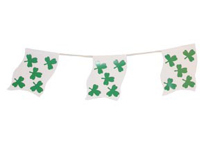 Shamrock bunting, 13ftx10flags