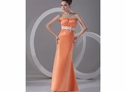 Unbranded Sheath Backless Empire Pleat Beading