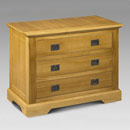 The range of Julian Bowen Sheraton Pine bedroom furniture is based on a classic design with a