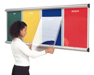 Unbranded Shield showline multibank noticeboard