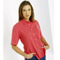 Short Sleeve Plain Tencel&reg; Blouse