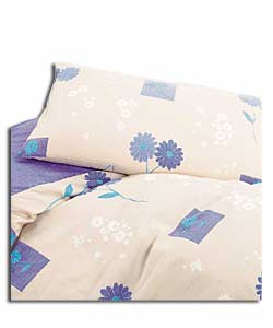 Sicily Blue Double Duvet Cover Set