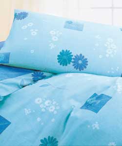 Sicily Tulsa Double Duvet Cover Set - Aqua