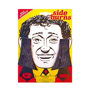 Elvis wannabe or 1970s star? Self adhesive side burns to match any 70s wig. Choose from 4 different 