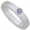 Silver and amethyst ring