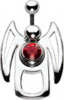 Silver Angelica Navel Bar Attachment