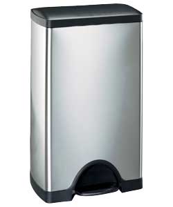 Simplehuman 38 Litre Rectangular Brushed Steel Pedal Bin