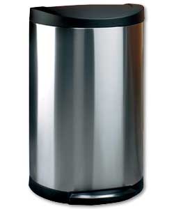 Simplehuman 40 Litre Semi Round Brushed Steel Pedal Bin