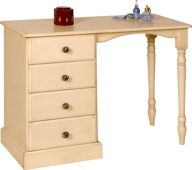 Single Pedestal Dressing Table - Jasmine