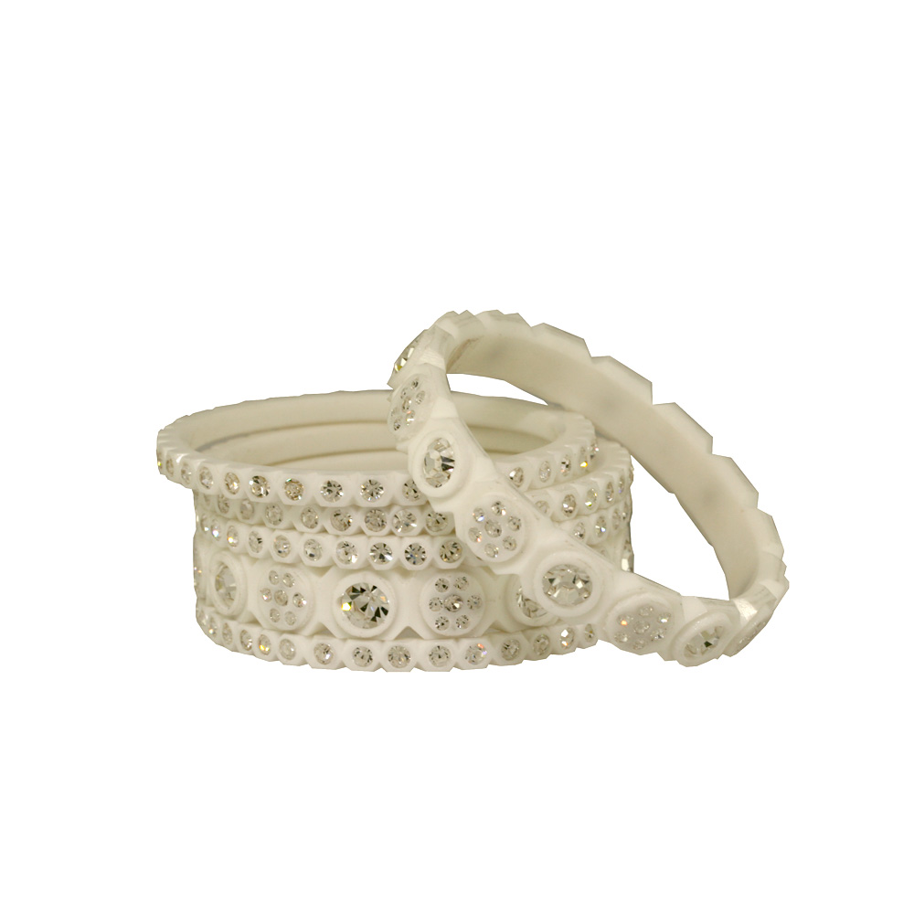 Unbranded Six Resin Bangles - White