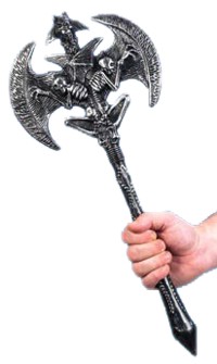 Unbranded Skull Axe Silver/Black