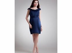 Unbranded Slim-line Ruffle Collar Round-neck V-back