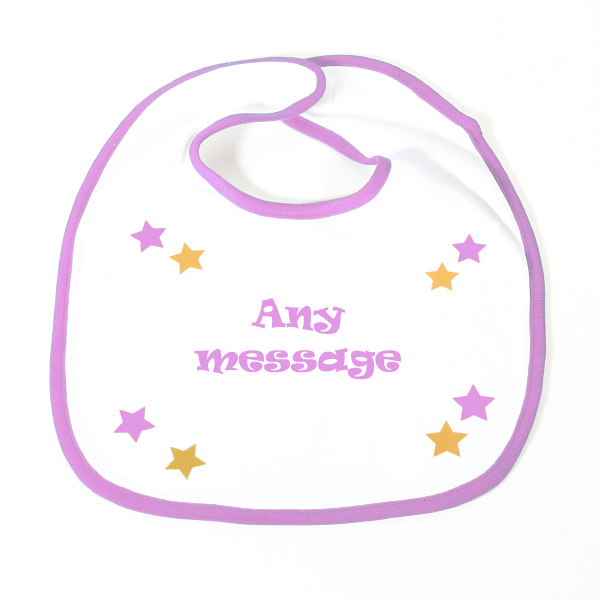 Unbranded Slogan Baby Bib -Girl