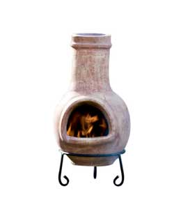 Red colour.100 clay.Includes rain lid and metal stand.Size (H)65, (diameter)33cm.Weight 13.8kg.Inclu