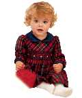 Smocked Tartan Dress & Pant