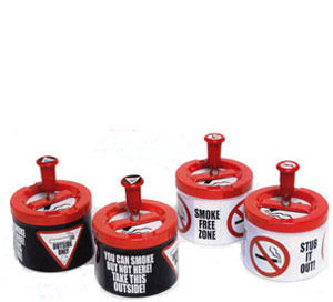 Unbranded Smoke Free Zone Ashtray