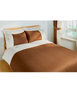 Unbranded Snowflower Kingsize Duvet Set - Mocha