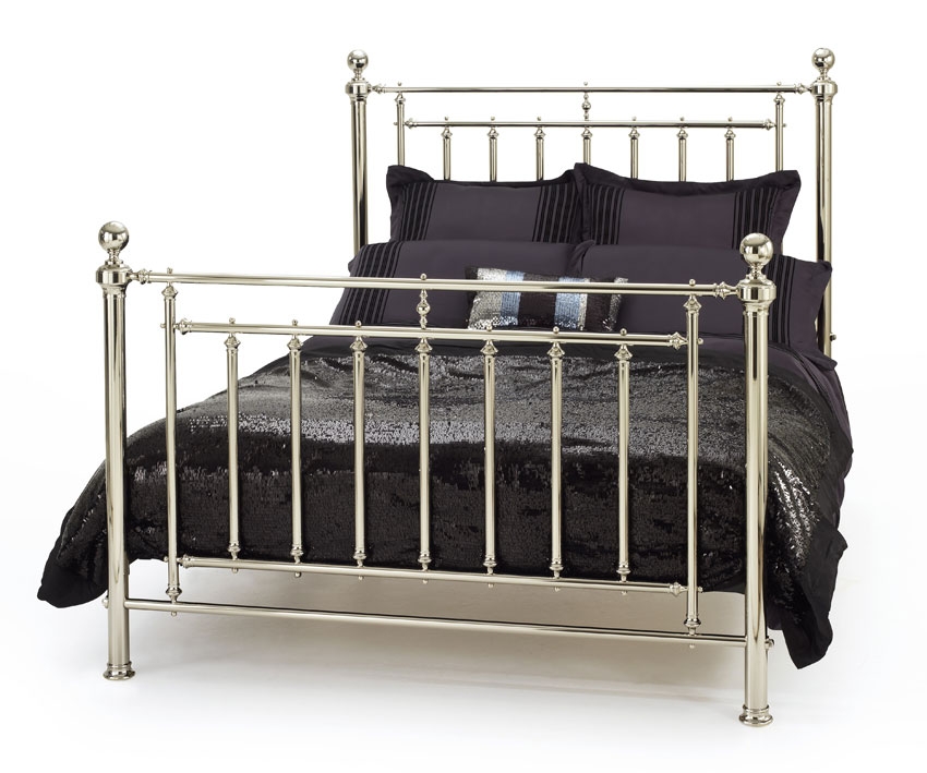 Unbranded Solomon Nickel King Size Bedstead