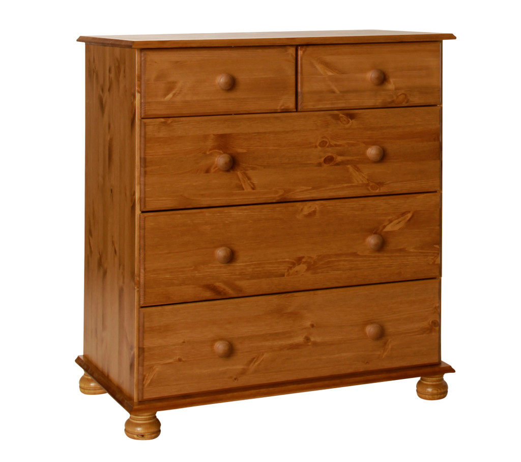 Unbranded Space2 Copenhagen pine 5 deep drawer chest