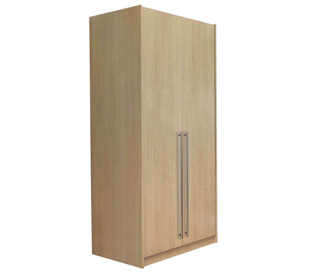 Unbranded space2fit Oak Double Wardrobe with internal