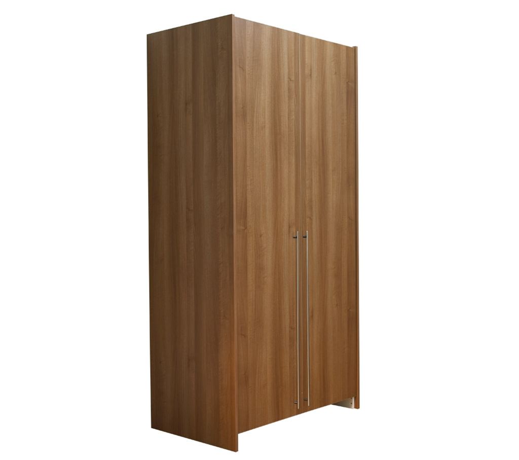 Unbranded space2fit Walnut Double Wardrobe