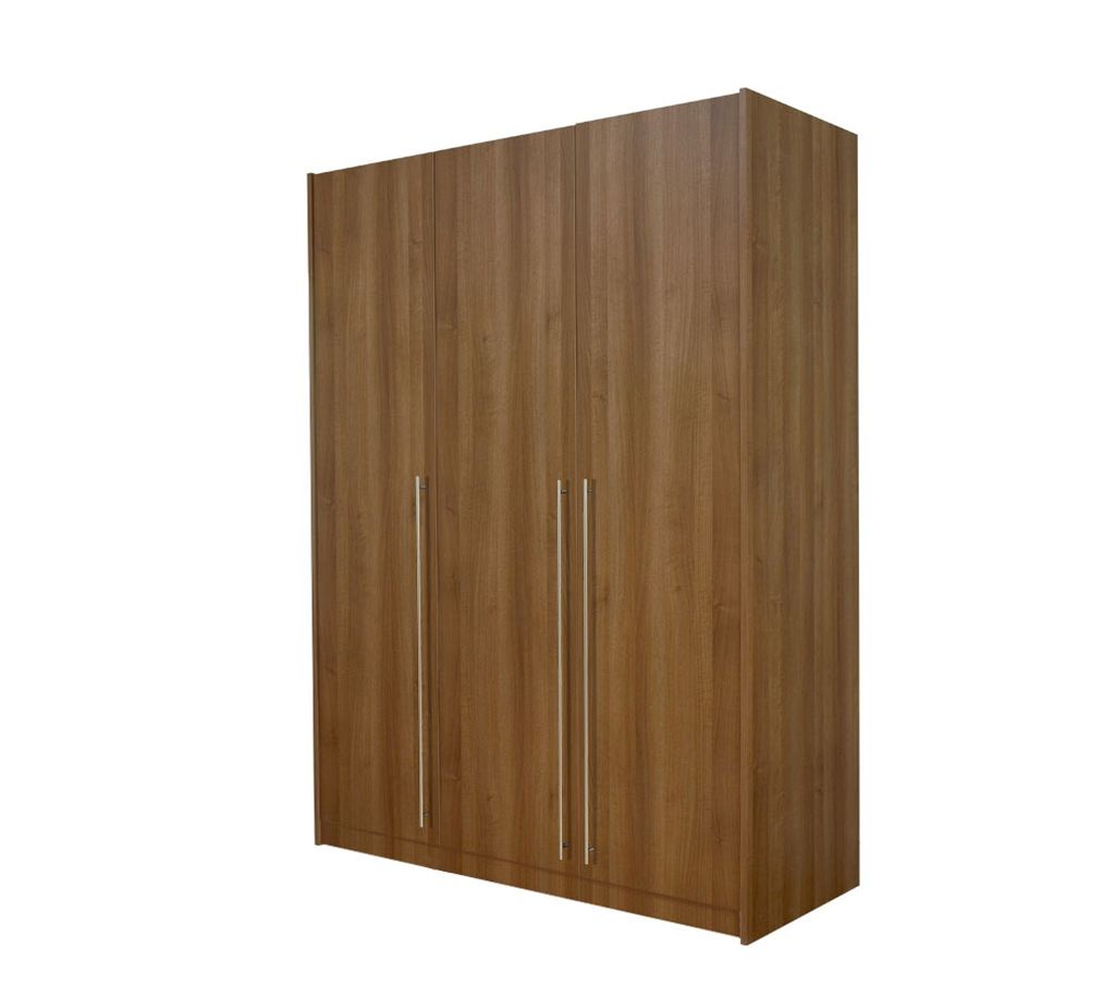 Unbranded space2fit Walnut Triple Wardrobe