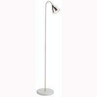 Sparti Floor Lamp Satin Silver Finish