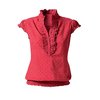 Unbranded Spot Detail Frill Blouse