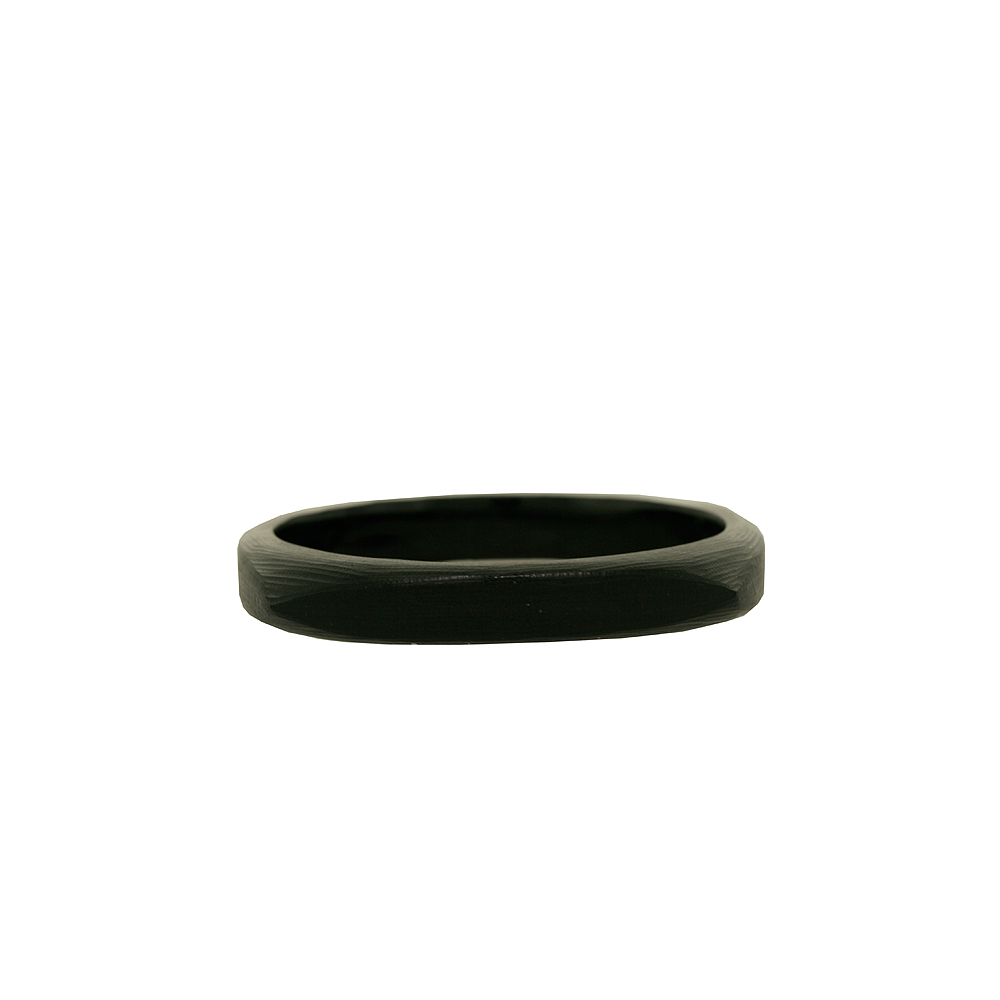 Unbranded Square Lucite Bangle - Black