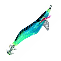 Squid Jig Contoured Lure - Blue Glitter - 14cm