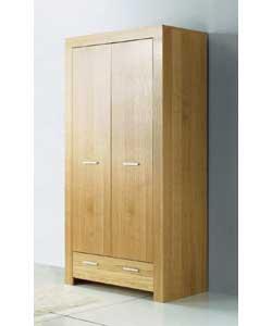 St Austell KD 2-Door Wardrobe - 1 Drawer