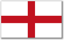 Unbranded St George Plastic Hand Flags 16cm x 30cm Pk50