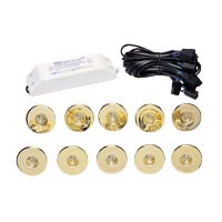 Starlight 10 Bulb Halogen Kit Brass