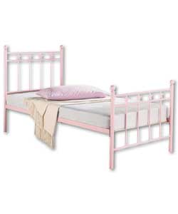 Stars Pink Single Bed - Firm Mattress