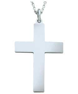 Sterling Silver 1/4 oz Gents Cross Pendant