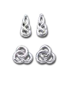 Sterling Silver Celtic Style Studs