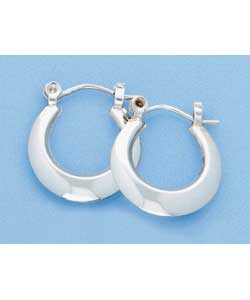 Sterling Silver Creole Hoop Earrings