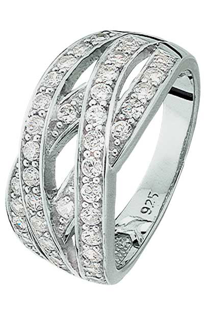 Unbranded Sterling Silver Cubic Zirconia Multi Crossover