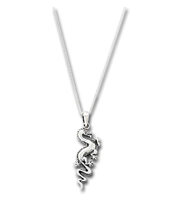 Sterling Silver Dragon Pendant