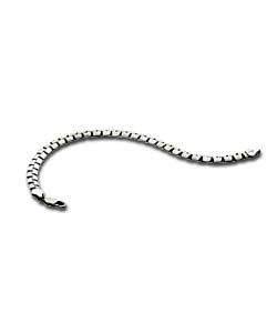 Sterling Silver Flat Oxidised Bracelet