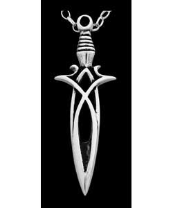 Sterling Silver Gents Dagger Pendant