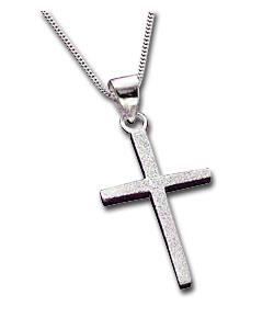 Sterling Silver Moondust Cross