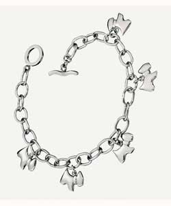 Sterling Silver Scottie Dog; Charm Bracelet