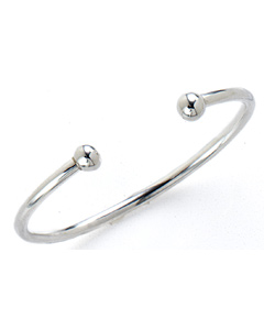 Sterling Silver Torque Bangle