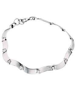 Sterling Silver Wave Bracelet