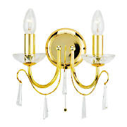 Unbranded Strathmore 2 light wall fitting, Brass